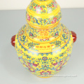 Hua Diao wine aged porcelain bottle